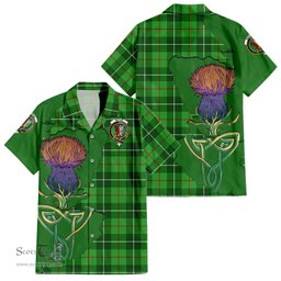 Scottish Boyle Clan Tartan Crest with Thistle and Scotland Map Tartan Plaid Shirt Scottish Plaid Tartan Plaid - ScotsTee - scotstee.com
