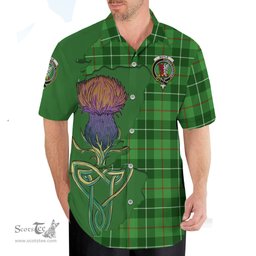Scottish Boyle Clan Tartan Crest with Thistle and Scotland Map Tartan Plaid Shirt Scottish Plaid Tartan Plaid - ScotsTee - scotstee.com