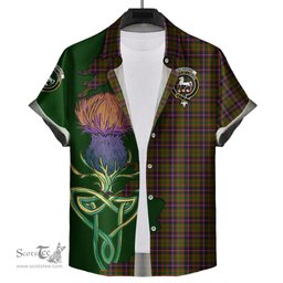 Scottish Cochrane Modern Clan Tartan Crest with Thistle and Scotland Map Tartan Plaid Shirt Scottish Plaid Tartan Plaid - ScotsTee - scotstee.com