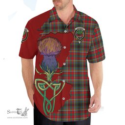 Scottish Anderson of Arbrake Clan Tartan Crest with Thistle and Scotland Map Tartan Plaid Shirt Scottish Plaid Tartan Plaid - ScotsTee - scotstee.com