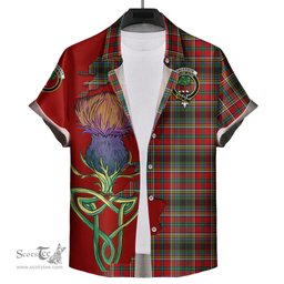 Scottish Anderson of Arbrake Clan Tartan Crest with Thistle and Scotland Map Tartan Plaid Shirt Scottish Plaid Tartan Plaid - ScotsTee - scotstee.com