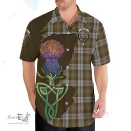 Scottish Baillie Dress Clan Tartan Crest with Thistle and Scotland Map Tartan Plaid Shirt Scottish Plaid Tartan Plaid - ScotsTee - scotstee.com
