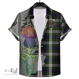 Scottish Blair Dress Clan Tartan Crest with Thistle and Scotland Map Tartan Plaid Shirt Scottish Plaid Tartan Plaid - ScotsTee - scotstee.com