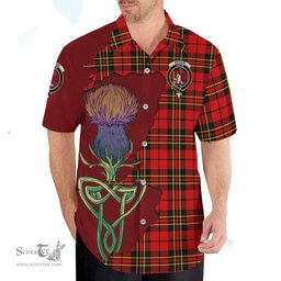 Scottish Brodie Modern Clan Tartan Crest with Thistle and Scotland Map Tartan Plaid Shirt Scottish Plaid Tartan Plaid - ScotsTee - scotstee.com