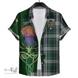 Scottish Forbes Dress Clan Tartan Crest with Thistle and Scotland Map Tartan Plaid Shirt Scottish Plaid Tartan Plaid - ScotsTee - scotstee.com