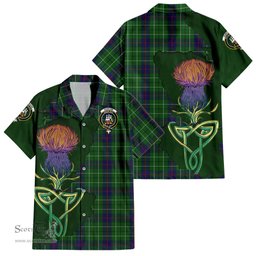 Scottish Duncan Clan Tartan Crest with Thistle and Scotland Map Tartan Plaid Shirt Scottish Plaid Tartan Plaid - ScotsTee - scotstee.com
