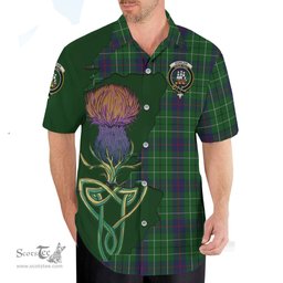 Scottish Duncan Clan Tartan Crest with Thistle and Scotland Map Tartan Plaid Shirt Scottish Plaid Tartan Plaid - ScotsTee - scotstee.com
