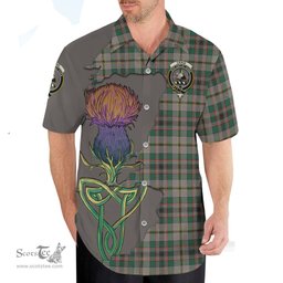 Scottish Craig Ancient Clan Tartan Crest with Thistle and Scotland Map Tartan Plaid Shirt Scottish Plaid Tartan Plaid - ScotsTee - scotstee.com