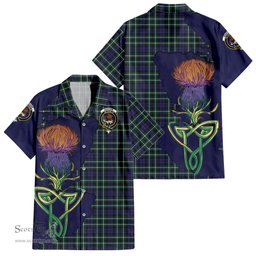 Scottish Graham of Montrose Modern Clan Tartan Crest with Thistle and Scotland Map Tartan Plaid Shirt Scottish Plaid Tartan Plaid - ScotsTee - scotstee.com