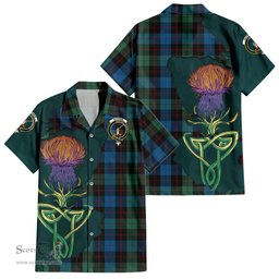 Scottish Guthrie Clan Tartan Crest with Thistle and Scotland Map Tartan Plaid Shirt Scottish Plaid Tartan Plaid - ScotsTee - scotstee.com