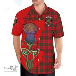 Scottish Grant Modern Clan Tartan Crest with Thistle and Scotland Map Tartan Plaid Shirt Scottish Plaid Tartan Plaid - ScotsTee - scotstee.com