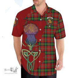 Scottish Fairlie Modern Clan Tartan Crest with Thistle and Scotland Map Tartan Plaid Shirt Scottish Plaid Tartan Plaid - ScotsTee - scotstee.com