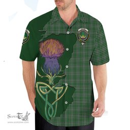 Scottish Gayre Dress Clan Tartan Crest with Thistle and Scotland Map Tartan Plaid Shirt Scottish Plaid Tartan Plaid - ScotsTee - scotstee.com