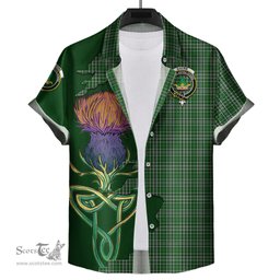Scottish Gayre Dress Clan Tartan Crest with Thistle and Scotland Map Tartan Plaid Shirt Scottish Plaid Tartan Plaid - ScotsTee - scotstee.com