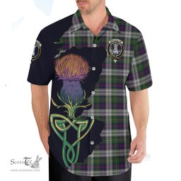 Scottish MacCallum Dress Clan Tartan Crest with Thistle and Scotland Map Tartan Plaid Shirt Scottish Plaid Tartan Plaid - ScotsTee - scotstee.com