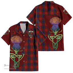 Scottish Fraser Clan Tartan Crest with Thistle and Scotland Map Tartan Plaid Shirt Scottish Plaid Tartan Plaid - ScotsTee - scotstee.com