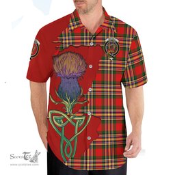 Scottish MacGill Modern Clan Tartan Crest with Thistle and Scotland Map Tartan Plaid Shirt Scottish Plaid Tartan Plaid - ScotsTee - scotstee.com
