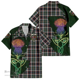 Scottish Innes Dress Clan Tartan Crest with Thistle and Scotland Map Tartan Plaid Shirt Scottish Plaid Tartan Plaid - ScotsTee - scotstee.com