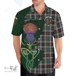 Scottish Innes Dress Clan Tartan Crest with Thistle and Scotland Map Tartan Plaid Shirt Scottish Plaid Tartan Plaid - ScotsTee - scotstee.com