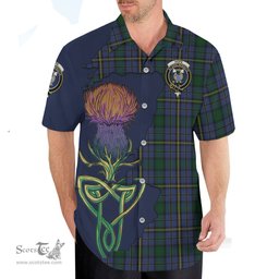 Scottish Hope Clan Originaux Clan Tartan Crest with Thistle and Scotland Map Tartan Plaid Shirt Scottish Plaid Tartan Plaid - ScotsTee - scotstee.com