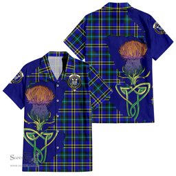 Scottish Hope Modern Clan Tartan Crest with Thistle and Scotland Map Tartan Plaid Shirt Scottish Plaid Tartan Plaid - ScotsTee - scotstee.com