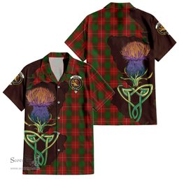 Scottish MacFie Clan Tartan Crest with Thistle and Scotland Map Tartan Plaid Shirt Scottish Plaid Tartan Plaid - ScotsTee - scotstee.com