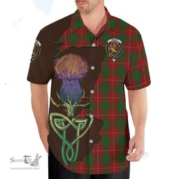 Scottish MacFie Clan Tartan Crest with Thistle and Scotland Map Tartan Plaid Shirt Scottish Plaid Tartan Plaid - ScotsTee - scotstee.com