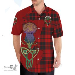 Scottish Hogg Clan Tartan Crest with Thistle and Scotland Map Tartan Plaid Shirt Scottish Plaid Tartan Plaid - ScotsTee - scotstee.com
