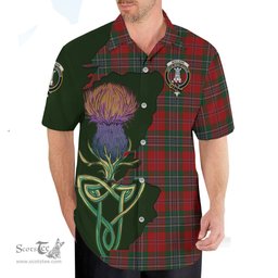 Scottish MacLean Clan Tartan Crest with Thistle and Scotland Map Tartan Plaid Shirt Scottish Plaid Tartan Plaid - ScotsTee - scotstee.com