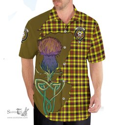 Scottish Jardine Modern Clan Tartan Crest with Thistle and Scotland Map Tartan Plaid Shirt Scottish Plaid Tartan Plaid - ScotsTee - scotstee.com