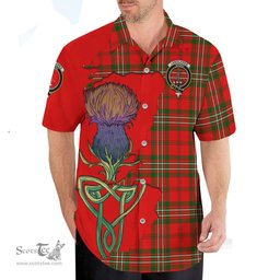 Scottish Langlands Clan Tartan Crest with Thistle and Scotland Map Tartan Plaid Shirt Scottish Plaid Tartan Plaid - ScotsTee - scotstee.com