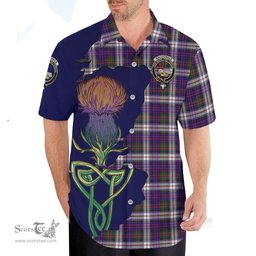 Scottish MacDonald Dress Modern Clan Tartan Crest with Thistle and Scotland Map Tartan Plaid Shirt Scottish Plaid Tartan Plaid - ScotsTee - scotstee.com