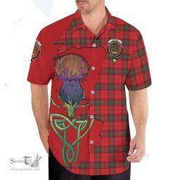 Scottish Seton Modern Clan Tartan Crest with Thistle and Scotland Map Tartan Plaid Shirt Scottish Plaid Tartan Plaid - ScotsTee - scotstee.com