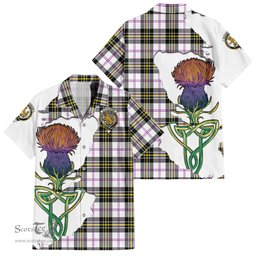 Scottish MacPherson Dress Modern Clan Tartan Crest with Thistle and Scotland Map Tartan Plaid Shirt Scottish Plaid Tartan Plaid - ScotsTee - scotstee.com