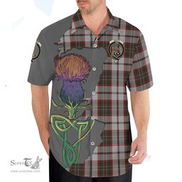 Scottish Scott Dress Clan Tartan Crest with Thistle and Scotland Map Tartan Plaid Shirt Scottish Plaid Tartan Plaid - ScotsTee - scotstee.com