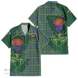 Scottish Whitelaw Clan Tartan Crest with Thistle and Scotland Map Tartan Plaid Shirt Scottish Plaid Tartan Plaid - ScotsTee - scotstee.com