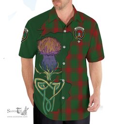 Scottish Middleton Clan Tartan Crest with Thistle and Scotland Map Tartan Plaid Shirt Scottish Plaid Tartan Plaid - ScotsTee - scotstee.com