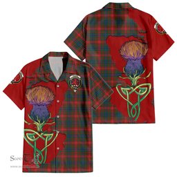 Scottish Wilson Modern Clan Tartan Crest with Thistle and Scotland Map Tartan Plaid Shirt Scottish Plaid Tartan Plaid - ScotsTee - scotstee.com