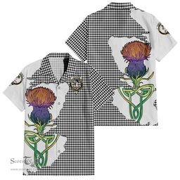 Scottish Shepherd Clan Tartan Crest with Thistle and Scotland Map Tartan Plaid Shirt Scottish Plaid Tartan Plaid - ScotsTee - scotstee.com