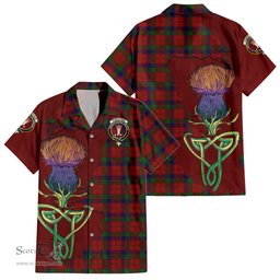 Scottish Robertson Clan Tartan Crest with Thistle and Scotland Map Tartan Plaid Shirt Scottish Plaid Tartan Plaid - ScotsTee - scotstee.com