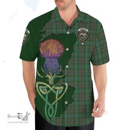 Scottish Ralston USA Clan Tartan Crest with Thistle and Scotland Map Tartan Plaid Shirt Scottish Plaid Tartan Plaid - ScotsTee - scotstee.com