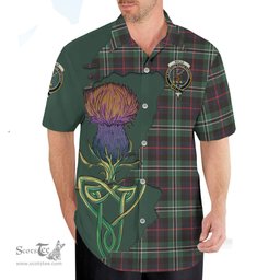 Scottish Rollo Hunting Clan Tartan Crest with Thistle and Scotland Map Tartan Plaid Shirt Scottish Plaid Tartan Plaid - ScotsTee - scotstee.com