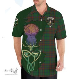 Scottish Matheson Hunting Highland Clan Tartan Crest with Thistle and Scotland Map Tartan Plaid Shirt Scottish Plaid Tartan Plaid - ScotsTee - scotstee.com