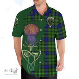Scottish Rollo Modern Clan Tartan Crest with Thistle and Scotland Map Tartan Plaid Shirt Scottish Plaid Tartan Plaid - ScotsTee - scotstee.com