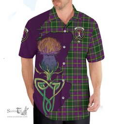 Scottish Taylor Clan Tartan Crest with Thistle and Scotland Map Tartan Plaid Shirt Scottish Plaid Tartan Plaid - ScotsTee - scotstee.com