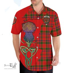 Scottish Munro Modern Clan Tartan Crest with Thistle and Scotland Map Tartan Plaid Shirt Scottish Plaid Tartan Plaid - ScotsTee - scotstee.com