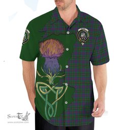 Scottish Wood Clan Tartan Crest with Thistle and Scotland Map Tartan Plaid Shirt Scottish Plaid Tartan Plaid - ScotsTee - scotstee.com