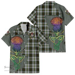 Scottish Taylor Dress Clan Tartan Crest with Thistle and Scotland Map Tartan Plaid Shirt Scottish Plaid Tartan Plaid - ScotsTee - scotstee.com