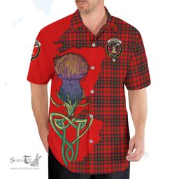 Scottish Matheson Modern Clan Tartan Crest with Thistle and Scotland Map Tartan Plaid Shirt Scottish Plaid Tartan Plaid - ScotsTee - scotstee.com