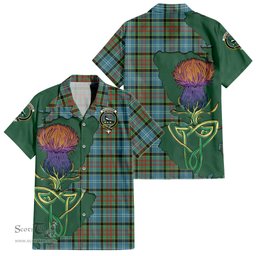 Scottish Walkinshaw Clan Tartan Crest with Thistle and Scotland Map Tartan Plaid Shirt Scottish Plaid Tartan Plaid - ScotsTee - scotstee.com